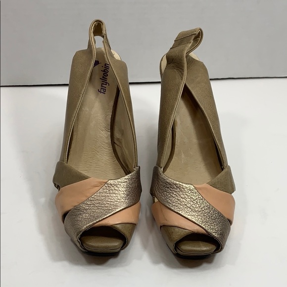 Farylrobin leather peep toe wedges size 11 - Picture 2 of 11